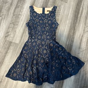 NWT City Studio navy blue dress